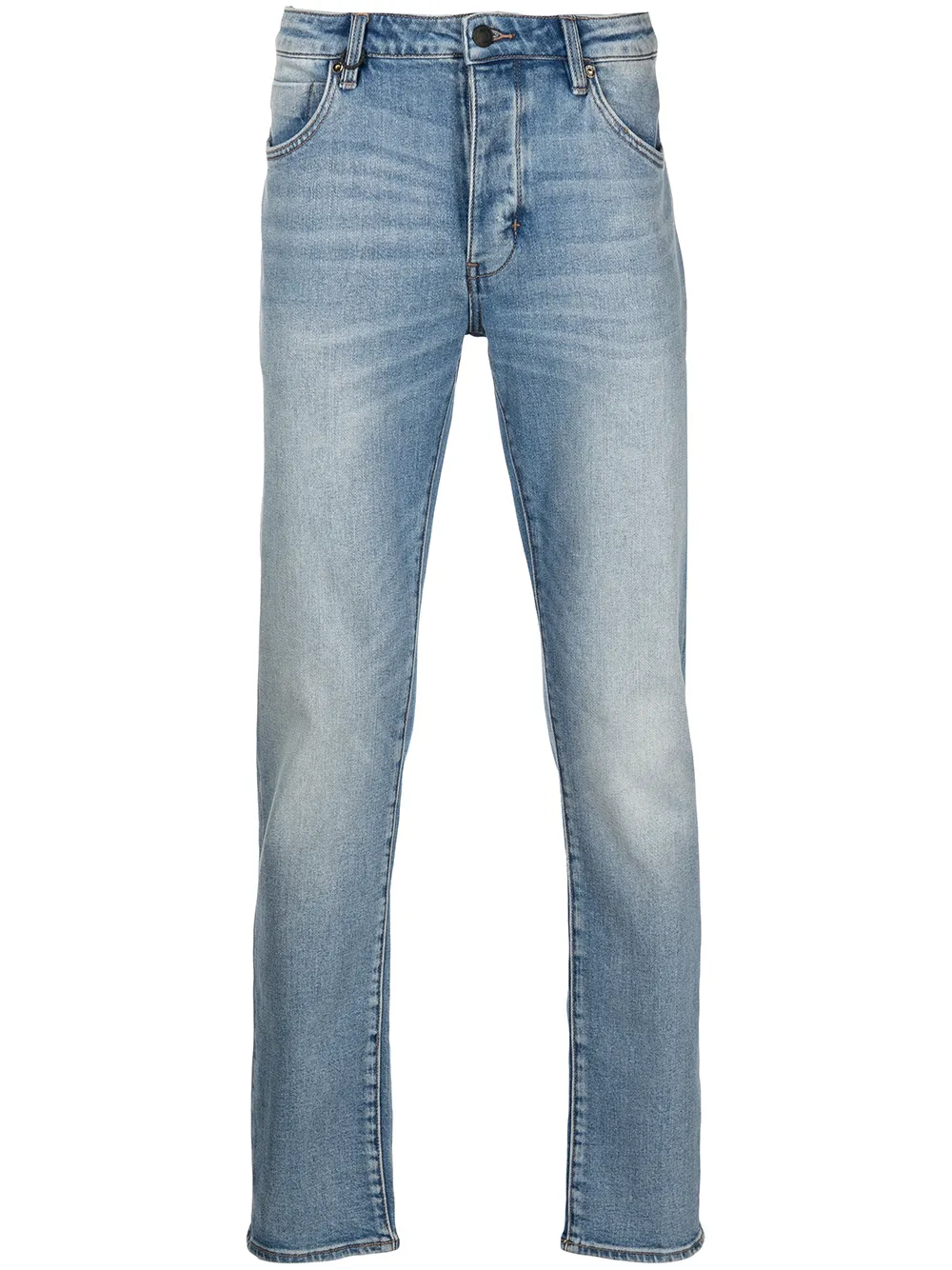 Neuw Jeans slim Lou a vita bassa - Blu
