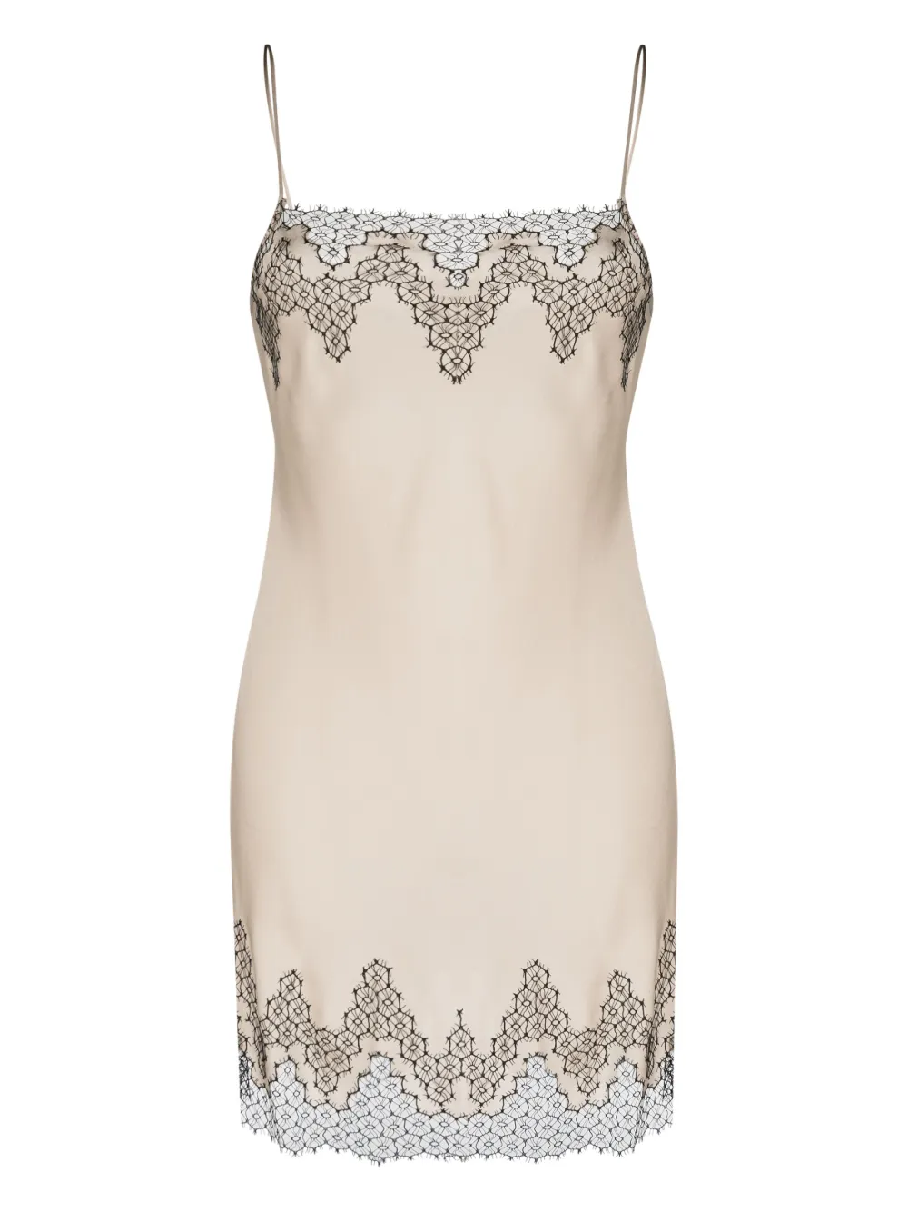 Carine Gilson Sottoveste in pizzo Calais-Caudry - Toni neutri