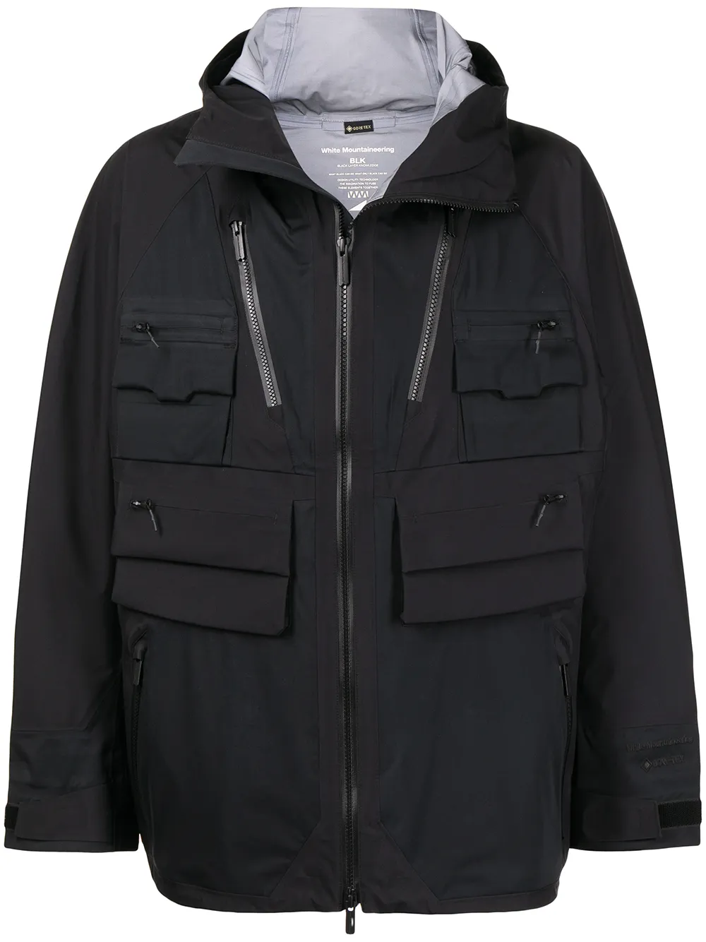 White Mountaineering Giacca con zip - Nero