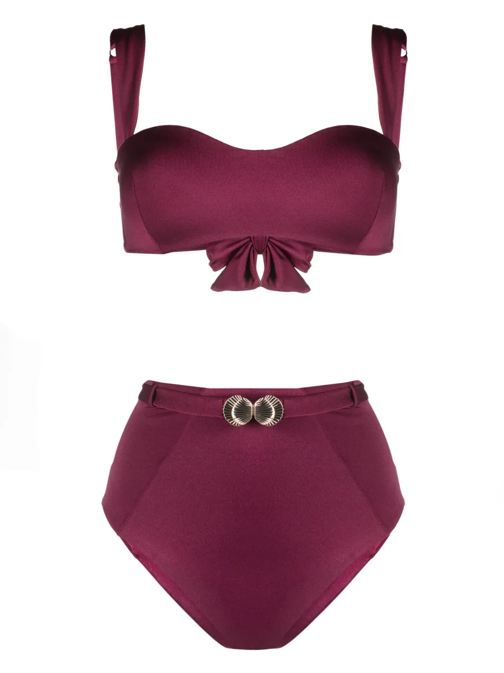 Noire Swimwear Set bikini a fascia - Viola