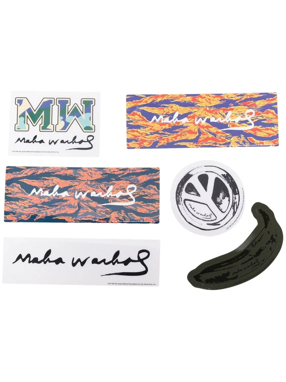 Maharishi Set di adesivi con logo - Arancione