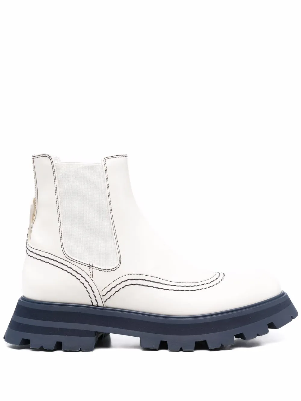 Alexander McQueen Stivali Chelsea Wander - Bianco