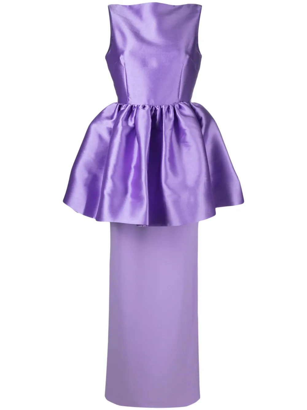 Solace London SOLACE ALDA MAXI DRSS PEPLUM WST LILAC - Viola