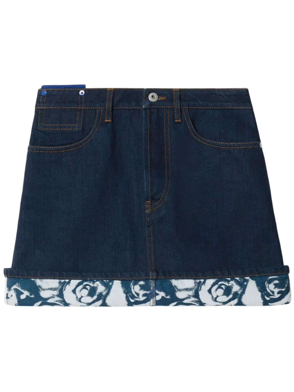 Burberry Gonna midi Japanese denim - Blu