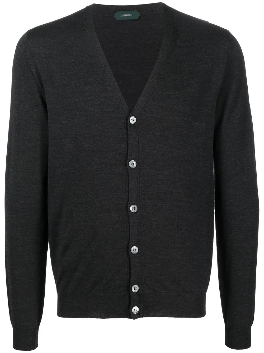 Zanone Cardigan con bottoni - Nero