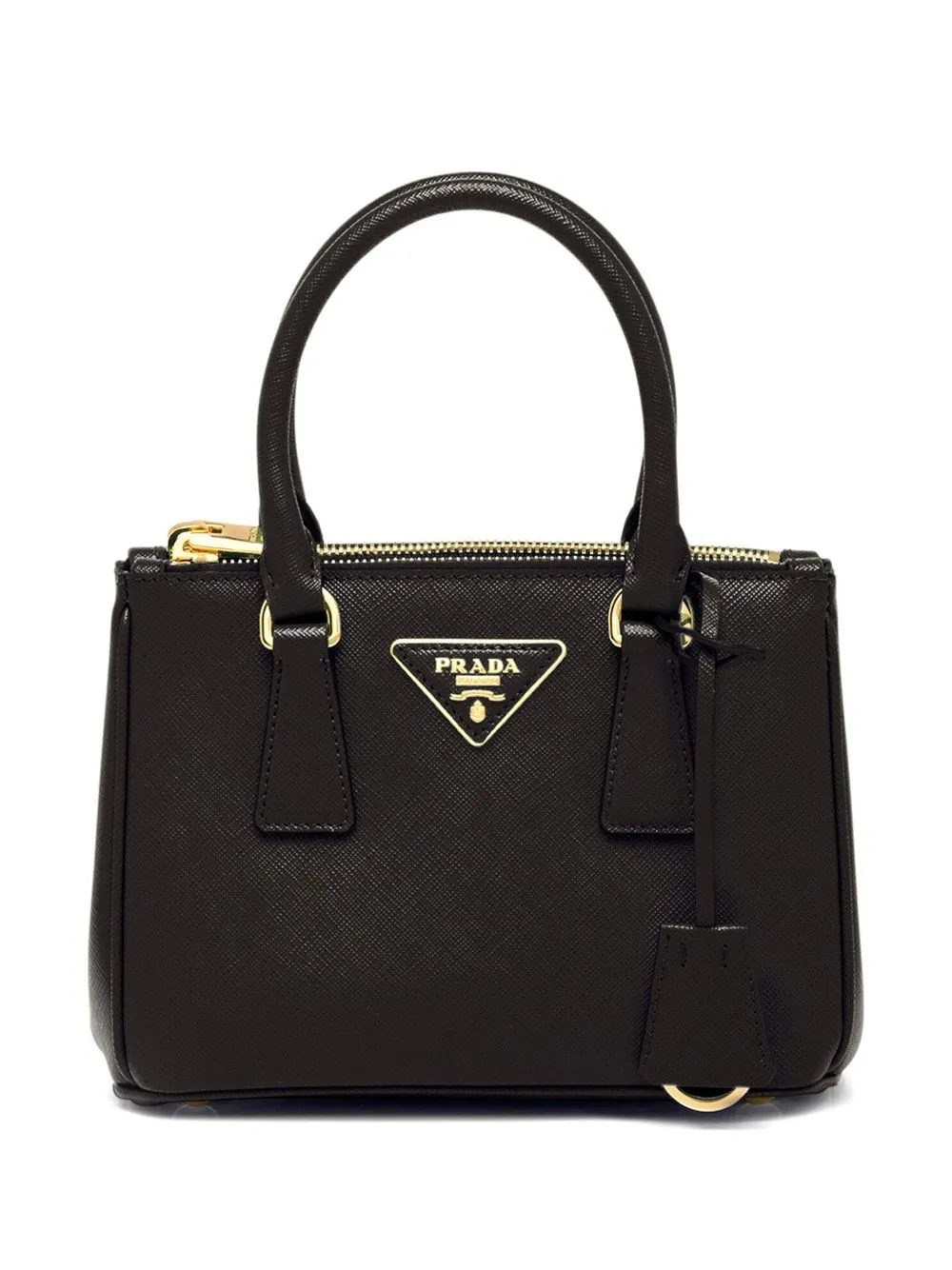 Prada Borsa Galleria mini in pelle - Nero