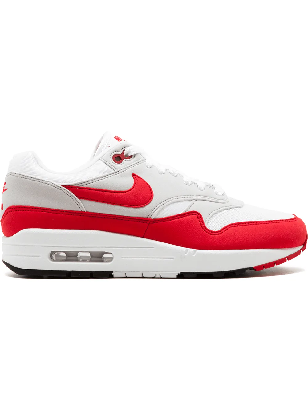 Nike Sneakers 'Air Max 1 Anniversary' - White/University Red