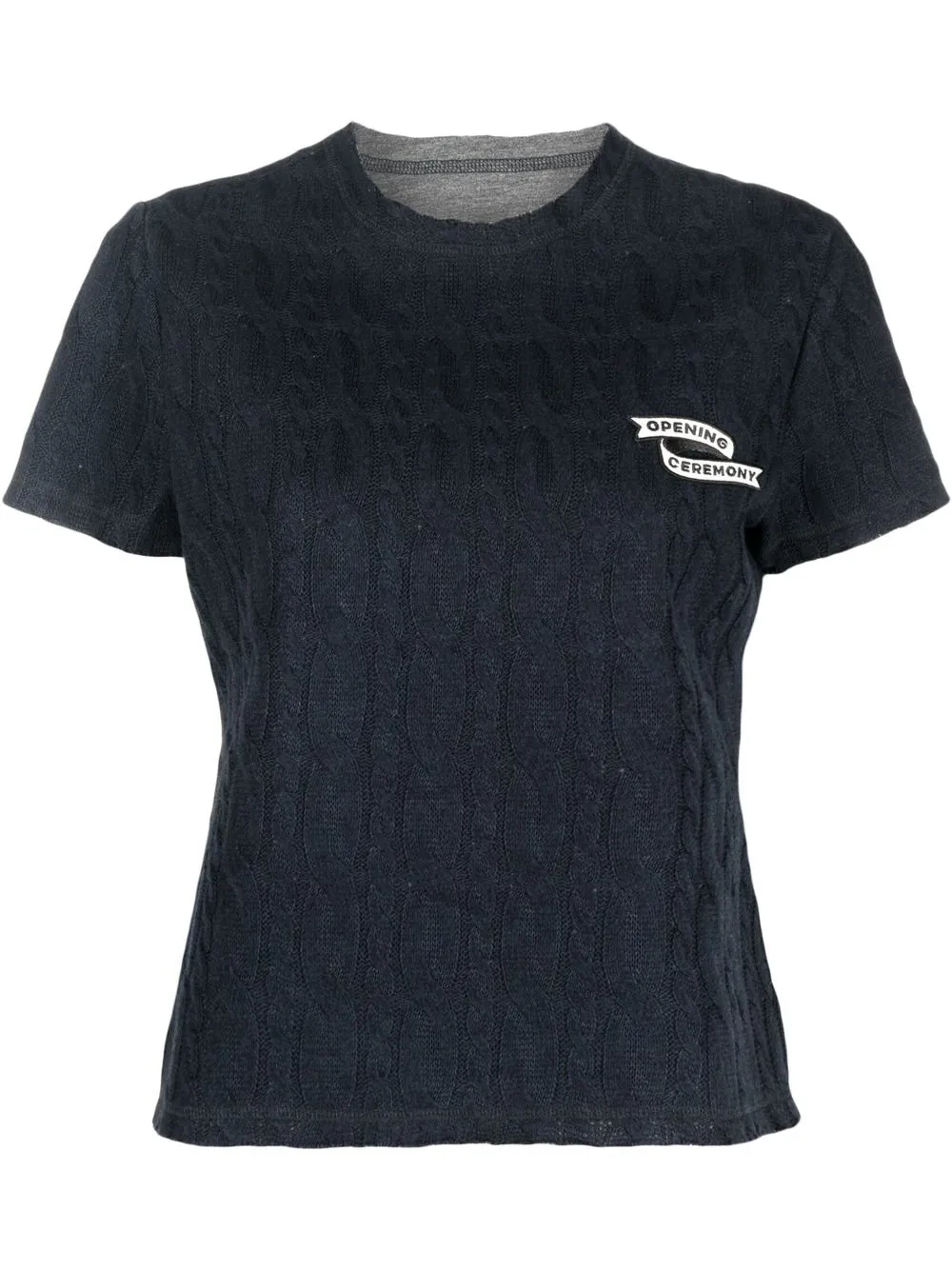 Opening Ceremony T-shirt con ricamo - Blu