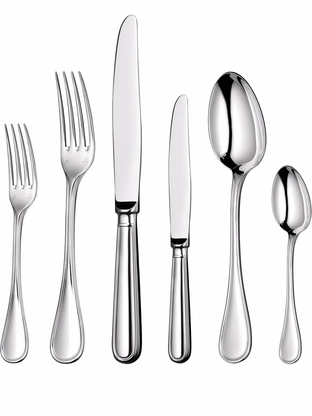Christofle Set piatti Albi 36 pezzi con petto - Argento