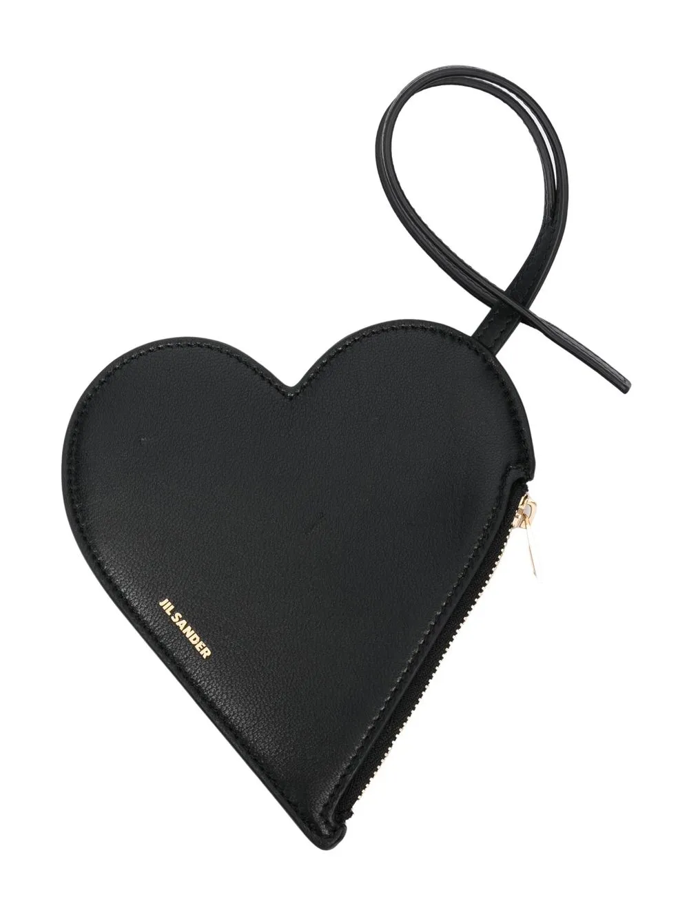 Jil Sander Portafoglio a cuore - Nero