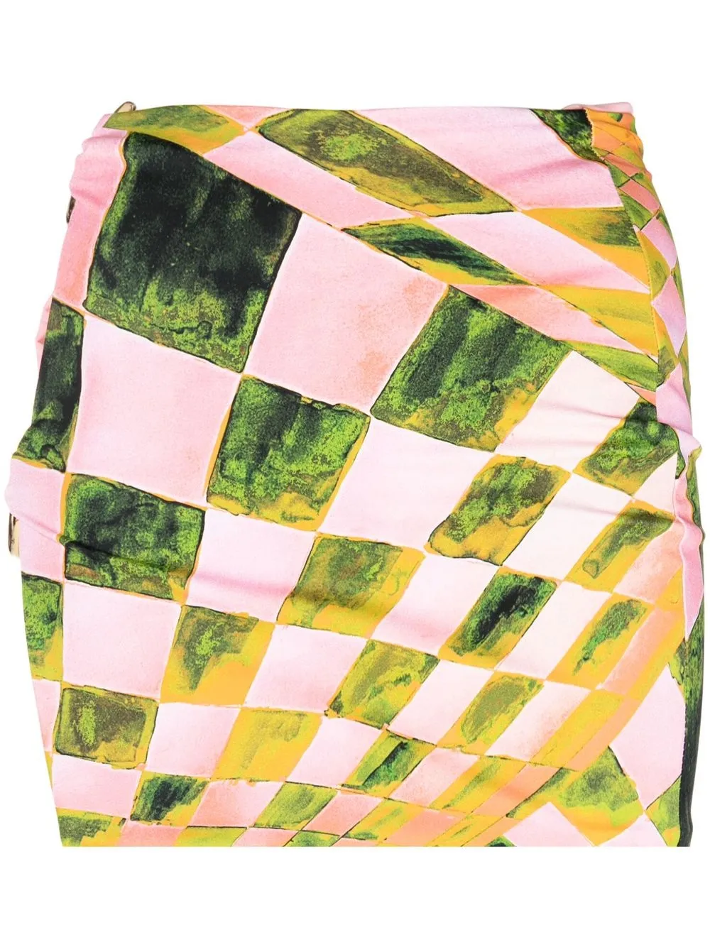 Louisa Ballou Minigonna Coastline con stampa astratta - Rosa