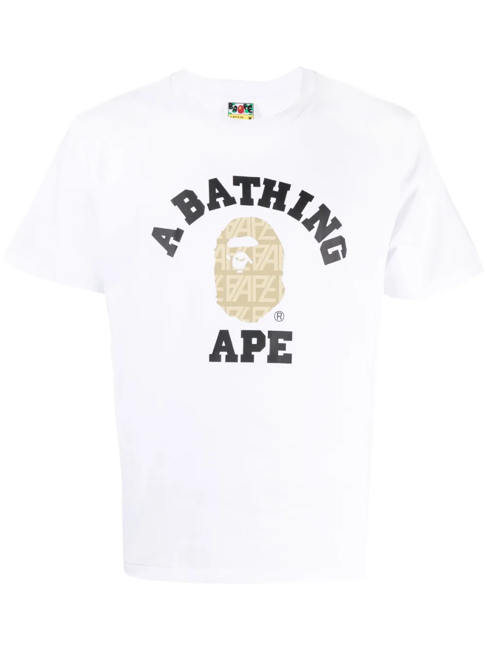 A BATHING APE® T-shirt con applicazione - Bianco
