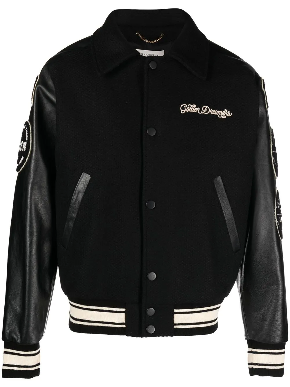 Golden Goose Giacca con ricamo - Nero