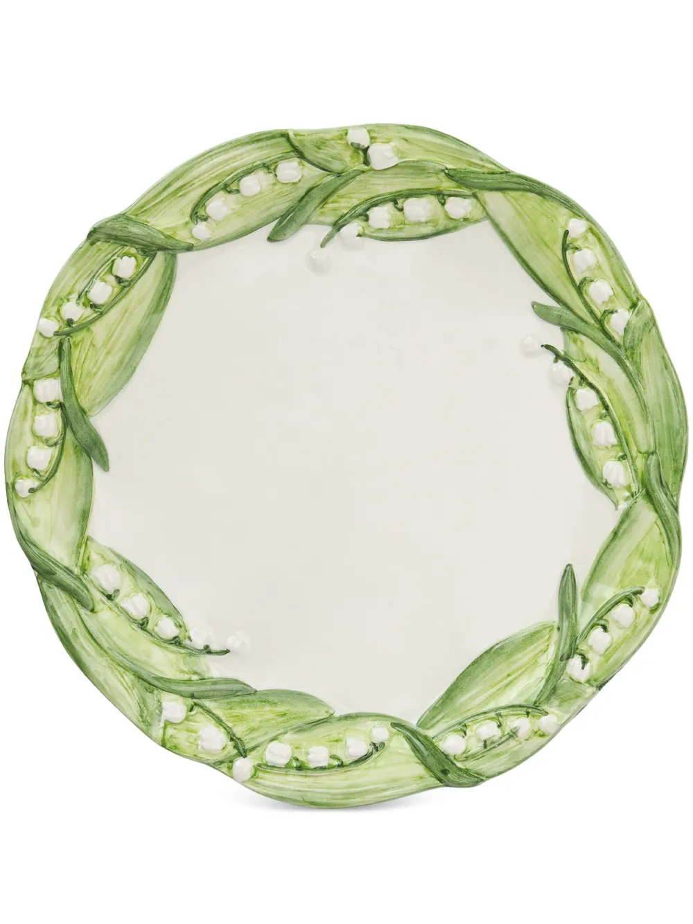 Les-Ottomans Piatto da dessert Lily of the Valley (21cm) - Bianco