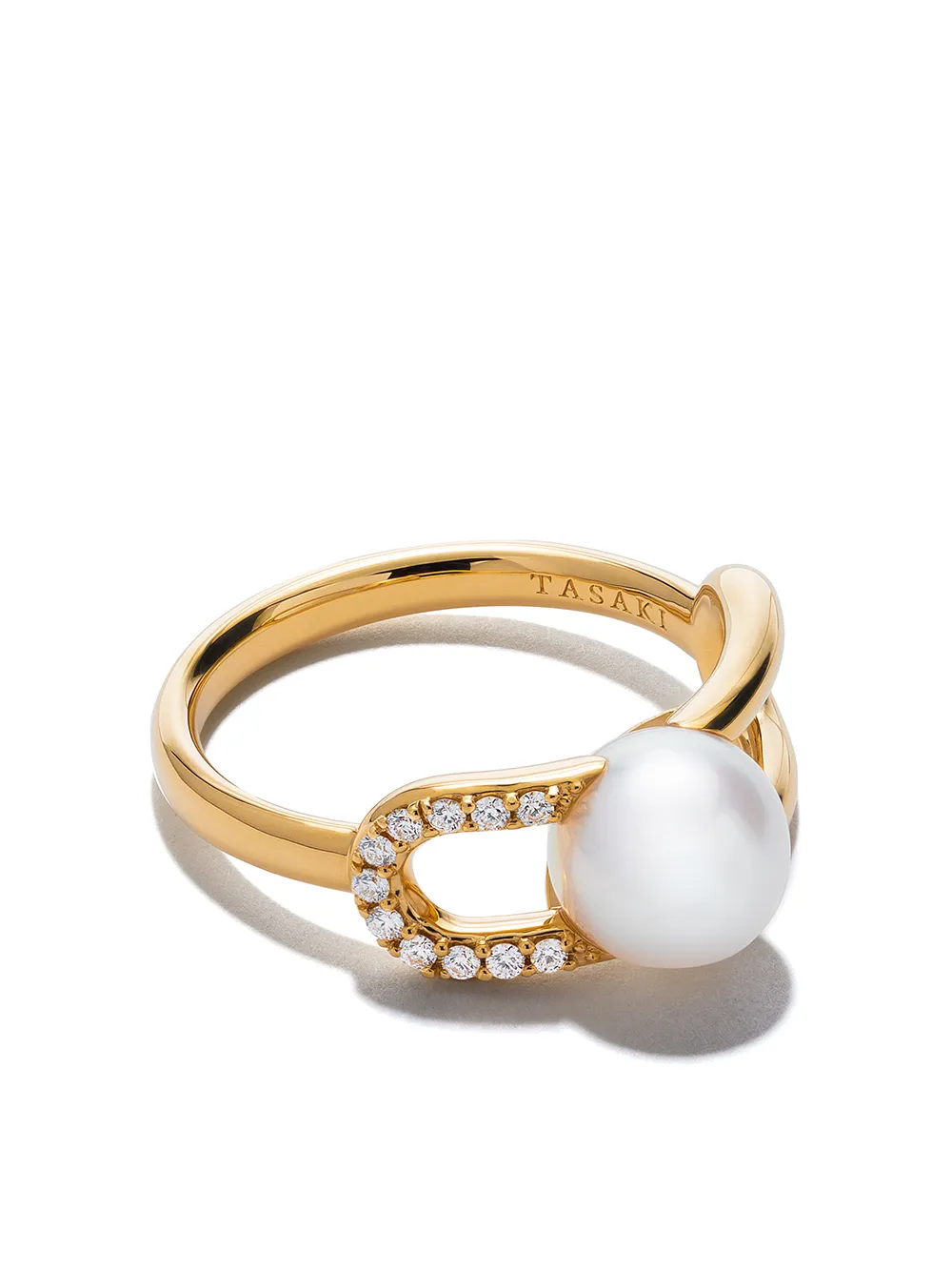 TASAKI Anello in oro 18kt, perla e diamante