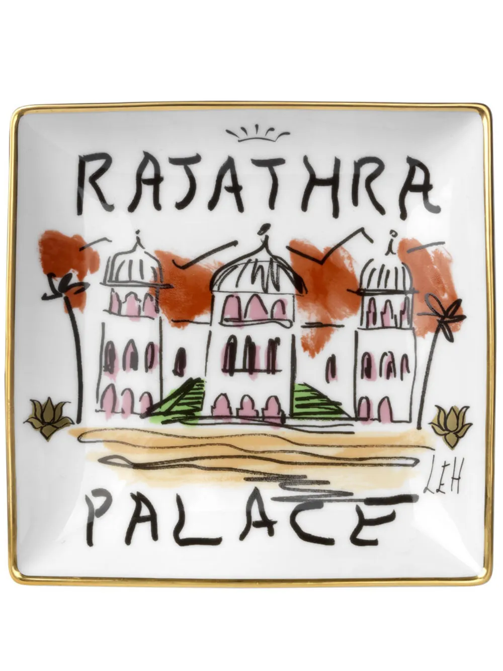 GINORI 1735 Piatto Poche Rajathra Palace - Bianco