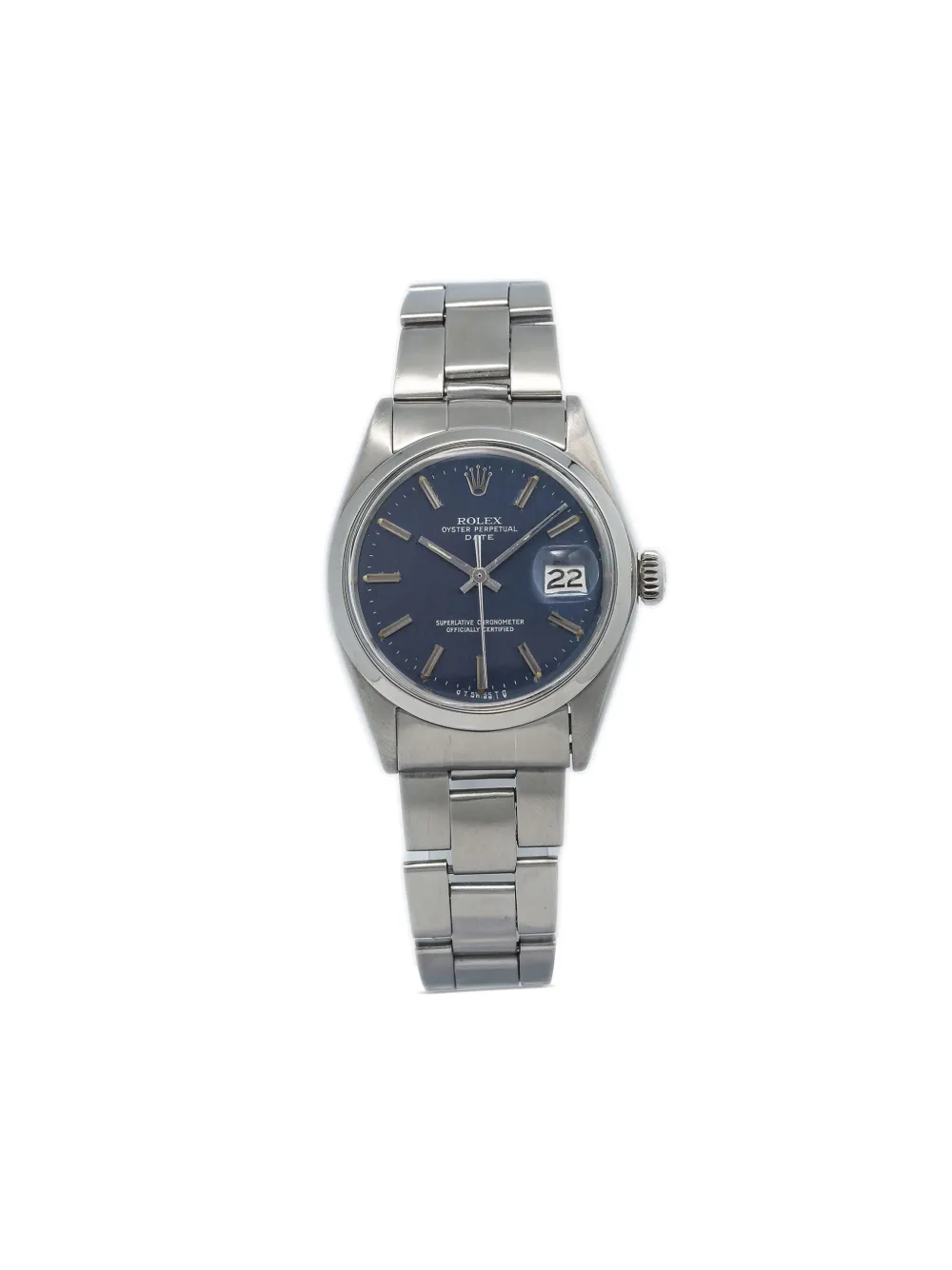 Rolex Orologio Oyster Perpetual Date 34mm Pre-owned - Blu