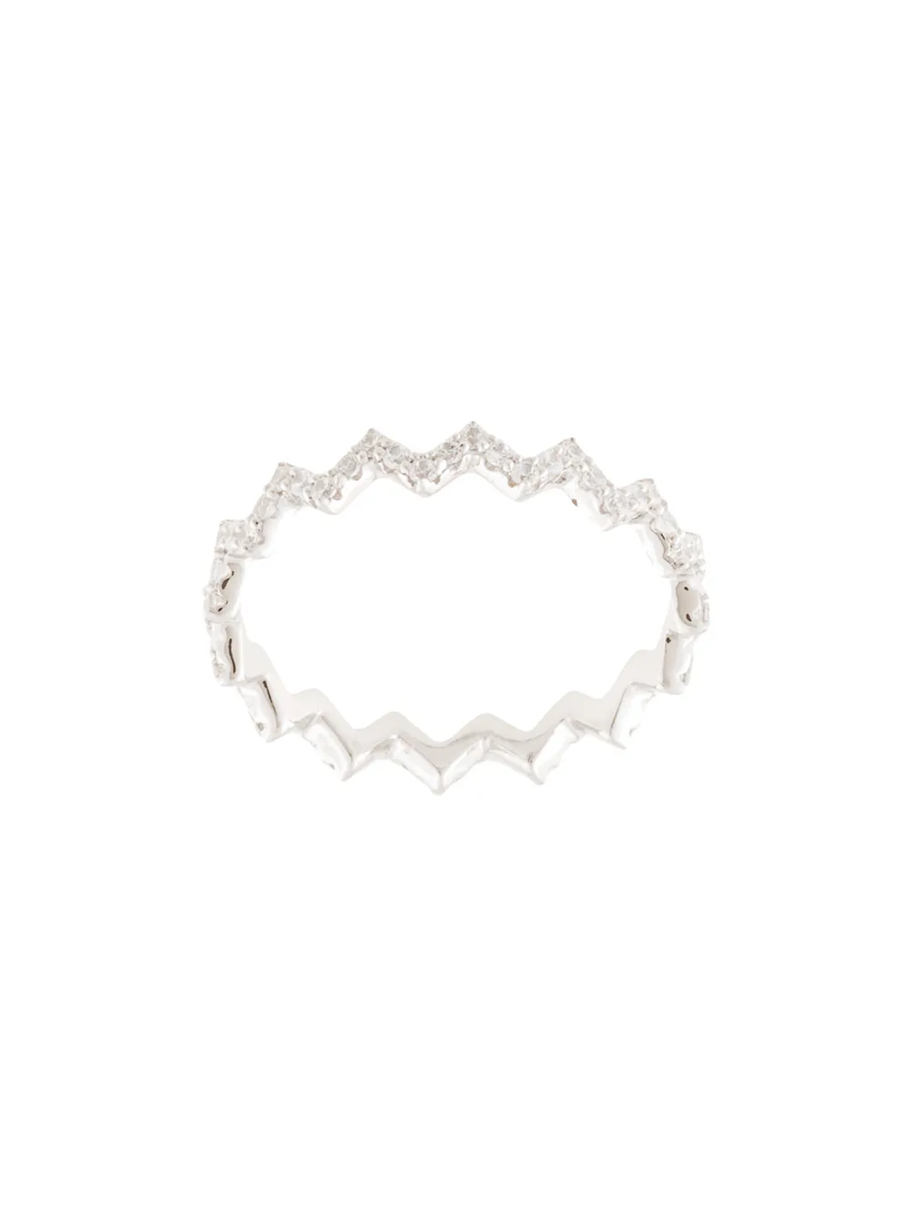 APM Monaco Anello con decorazione a contrasto - Argento