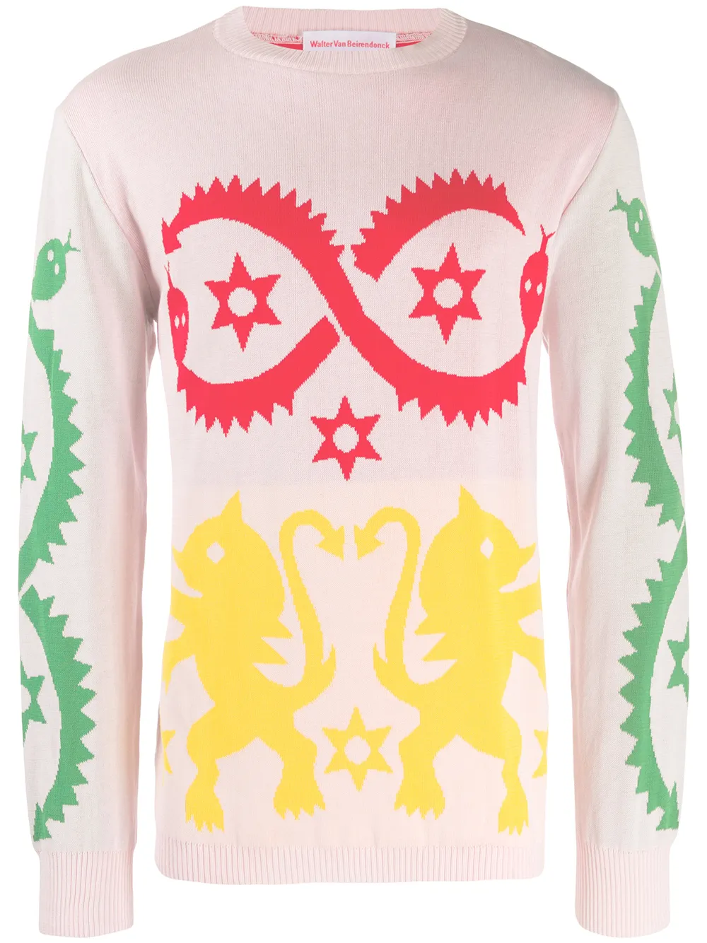 Walter Van Beirendonck Pre-Owned Maglione con ricamo - Rosa