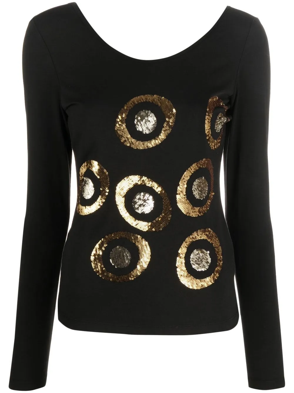 Versace Pre-Owned Top a righe Pre-owned anni 2000 - Nero