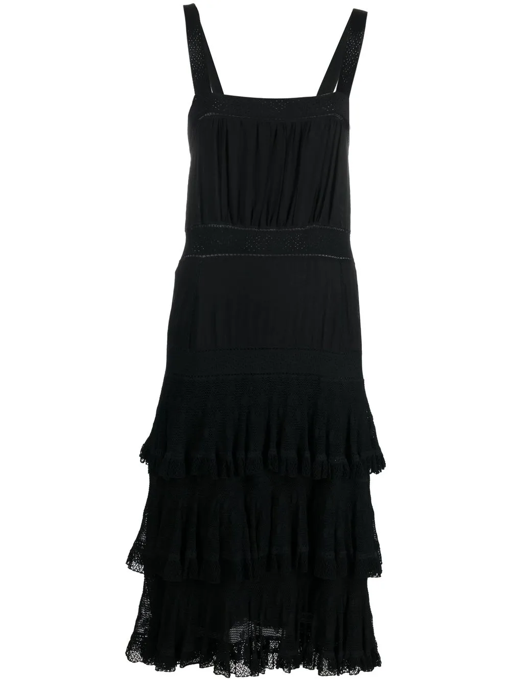 CHANEL Pre-Owned Abito con ruches 2005 - Nero