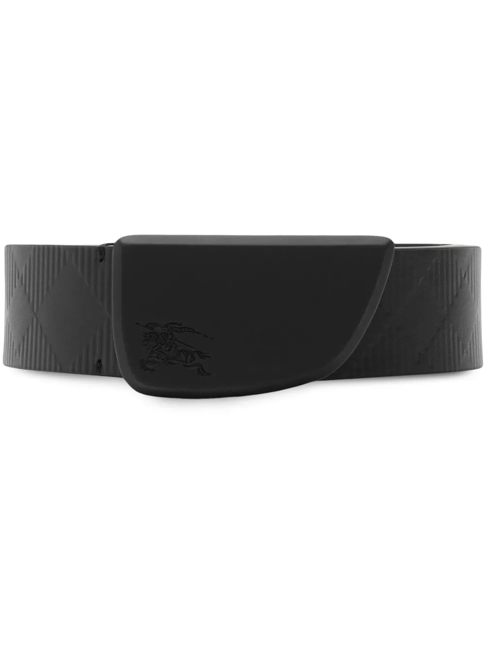 Burberry Cintura con logo EKD goffrato - Nero