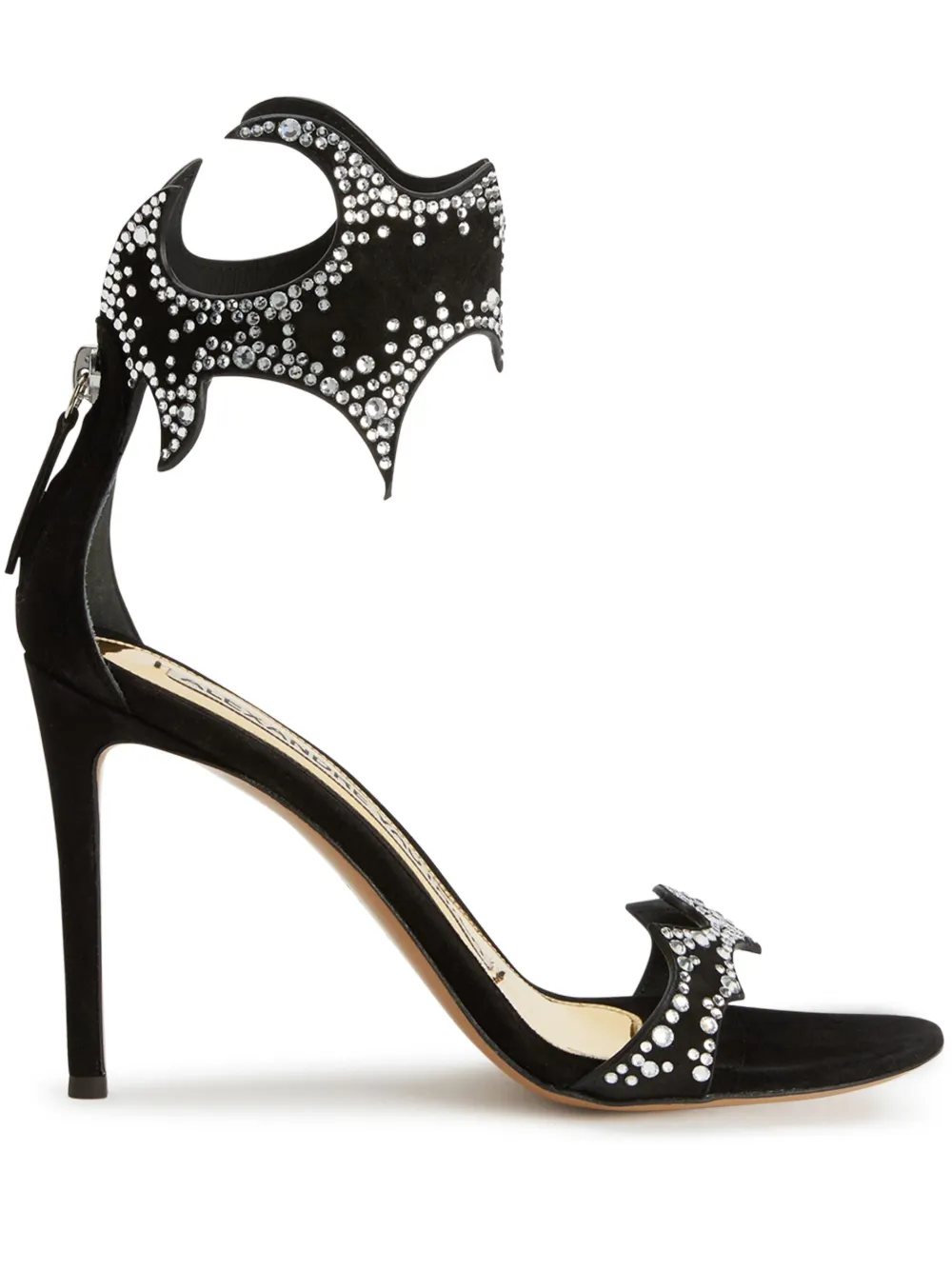Alexandre Vauthier Sandali Betsy 105mm - Nero
