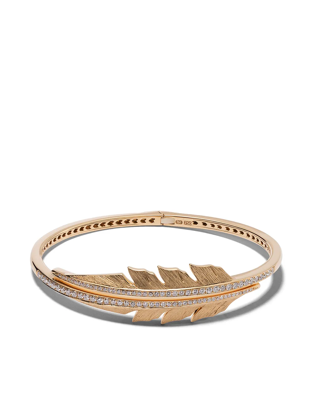 Stephen Webster Bracciale rigido Magnipheasant in oro 18kt con pavé di diamanti