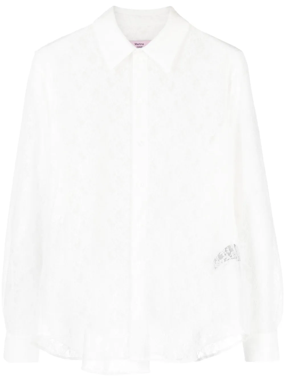 Martine Rose Camicia a fiori - Bianco