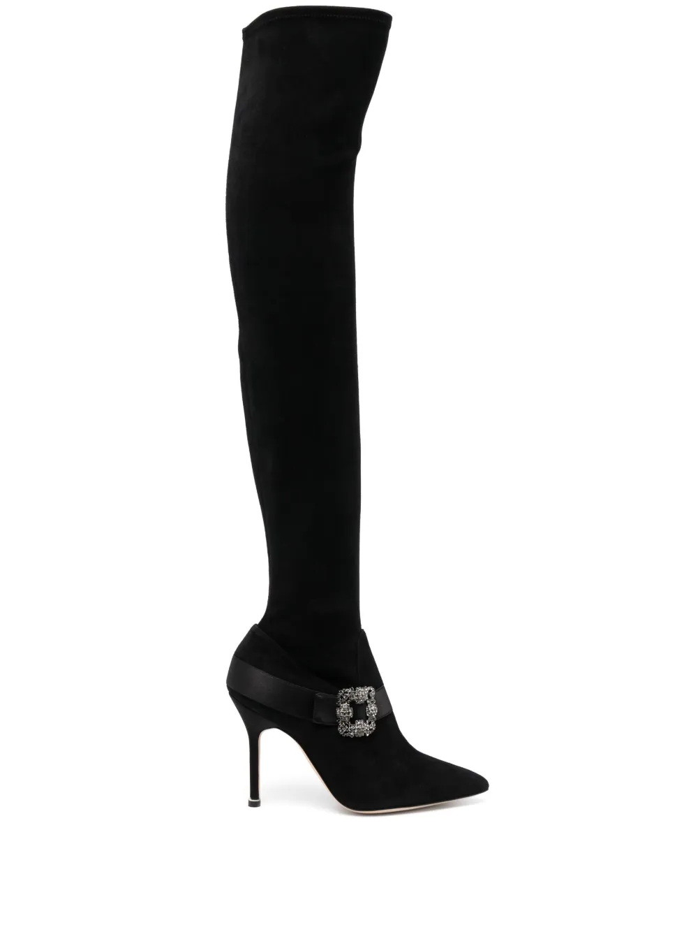 Manolo Blahnik Stivali al ginocchio - Nero