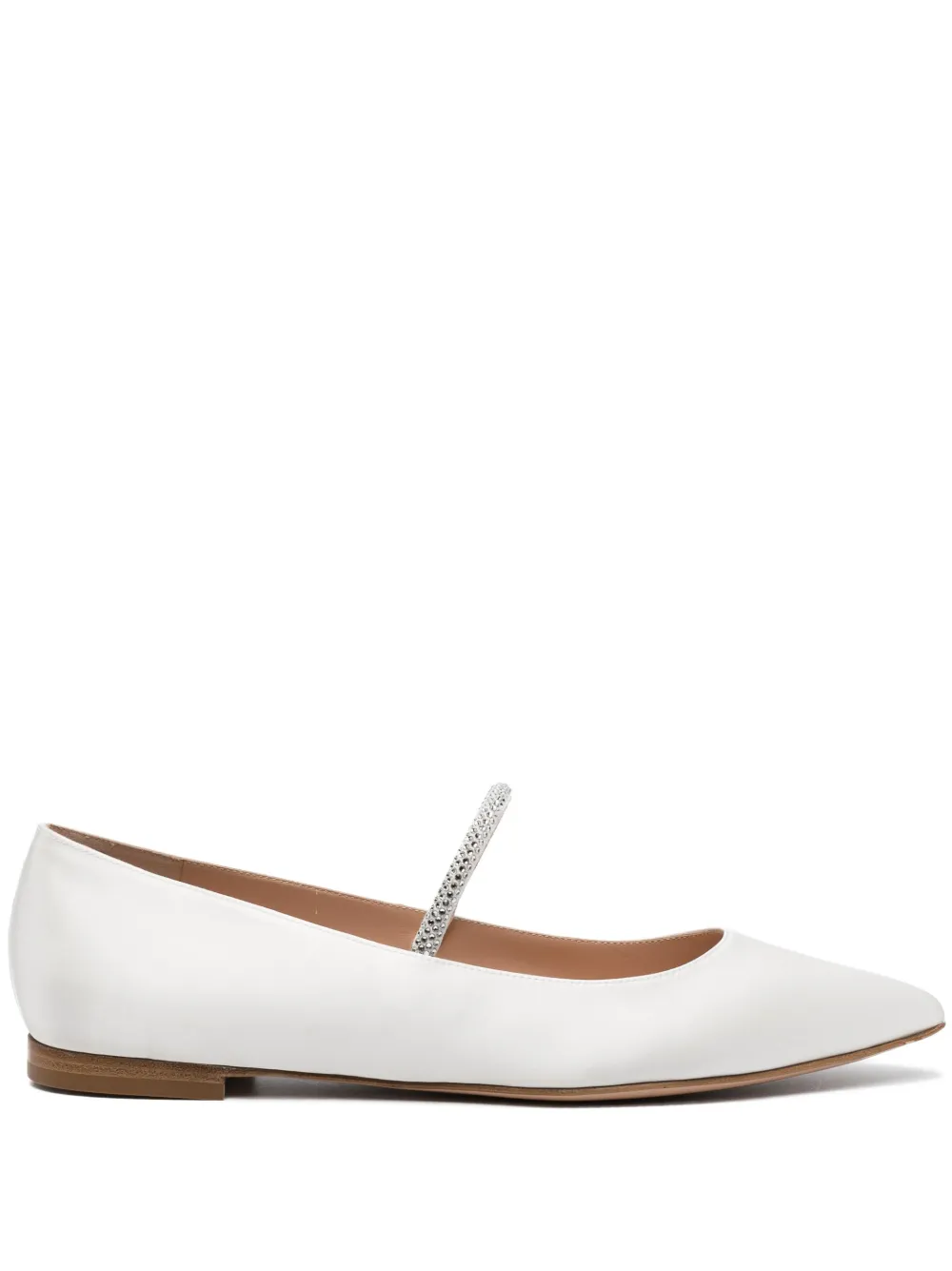 Gianvito Rossi Ballerine a punta - Bianco