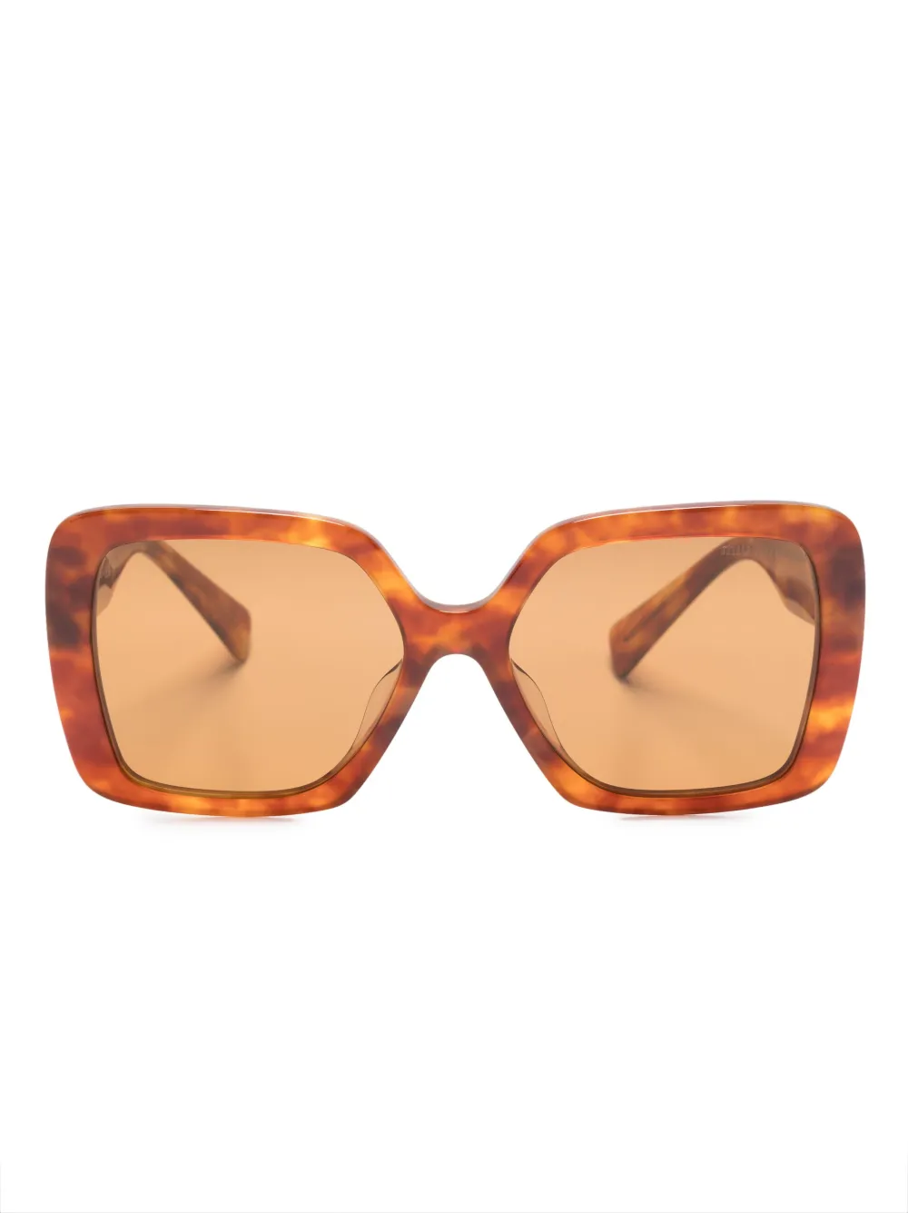 Miu Miu Eyewear Occhiali da sole tartarugati - Marrone