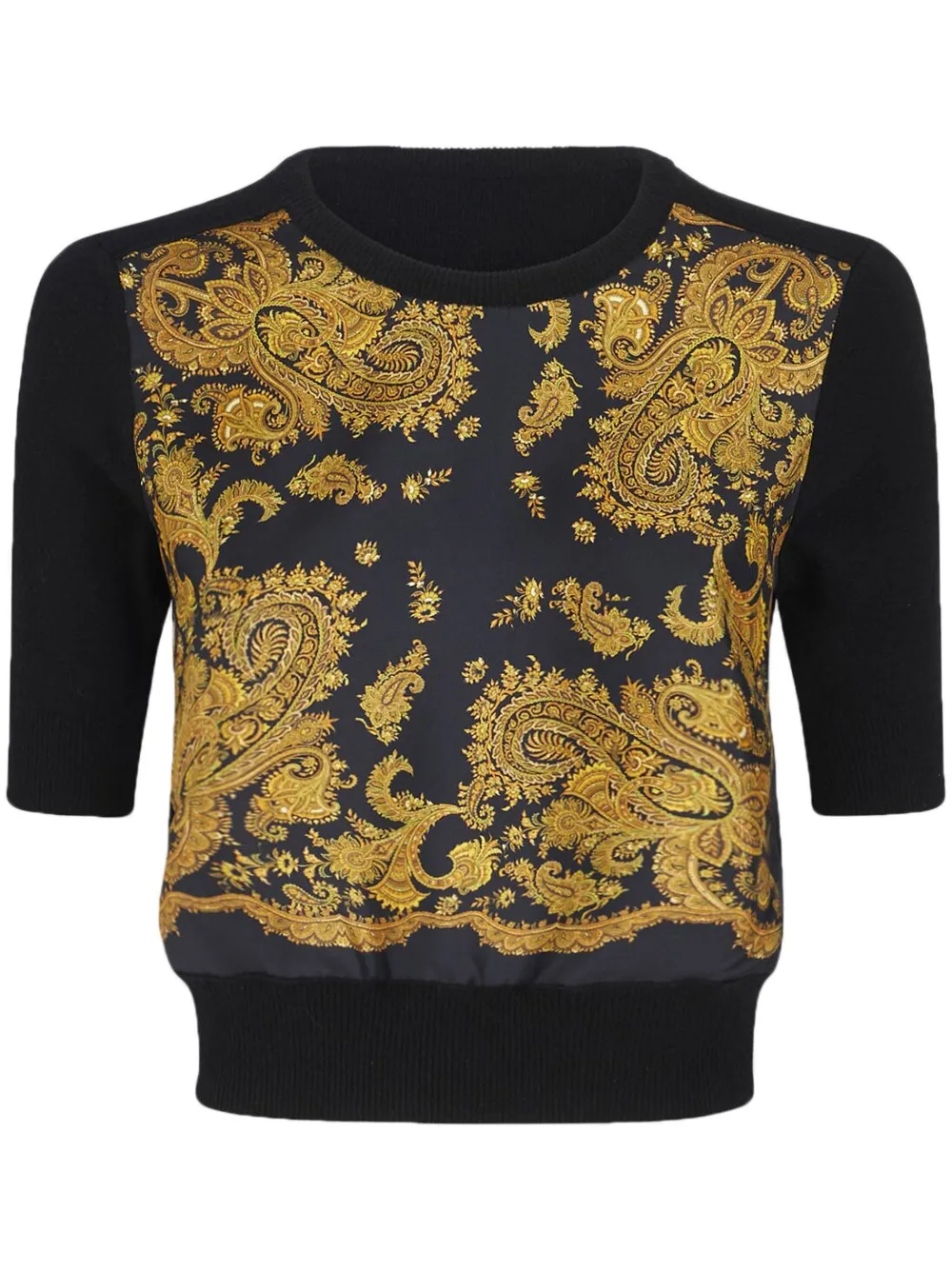ETRO Maglione con stampa paisley - Nero