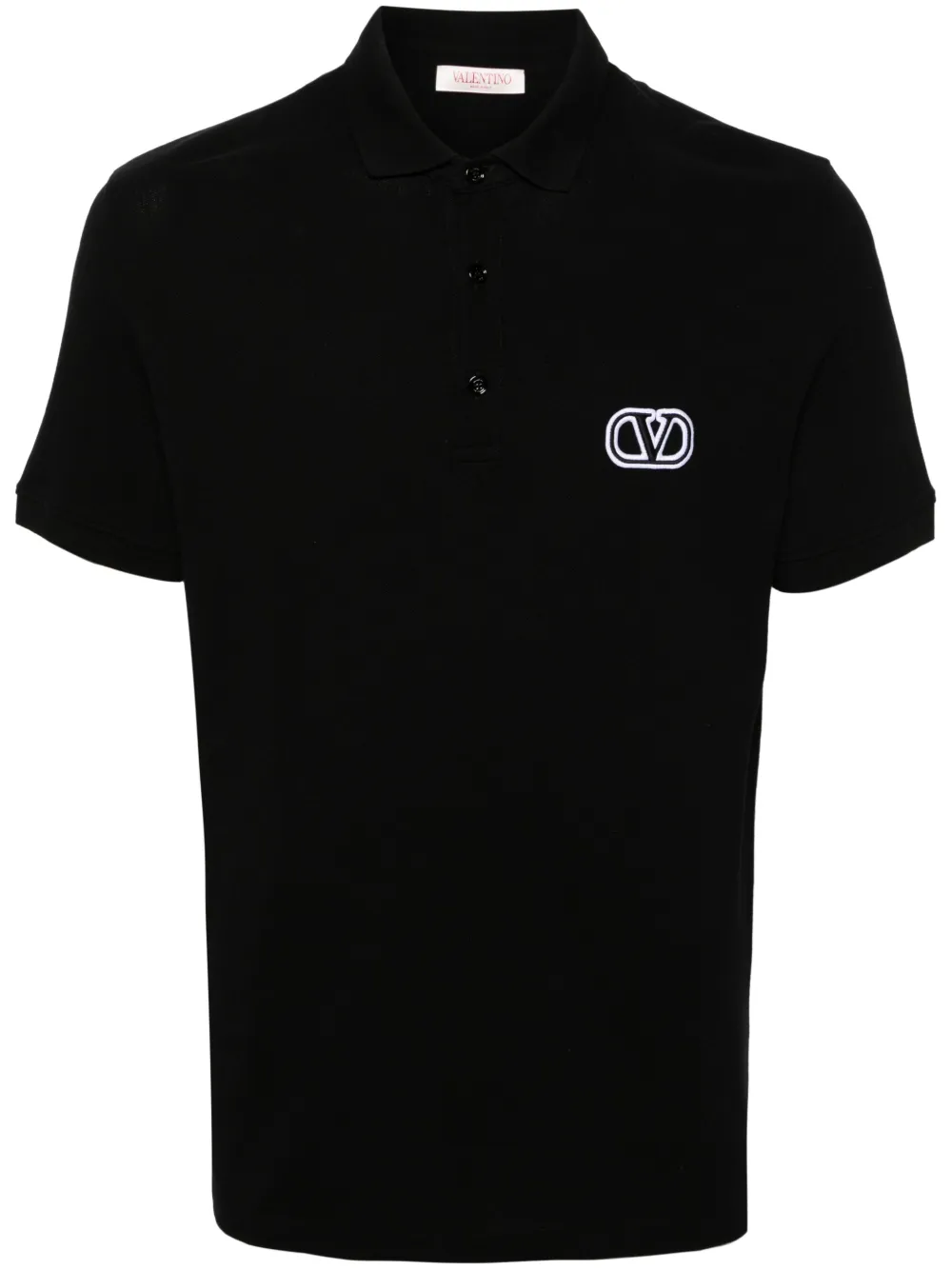 Valentino Garavani Polo con zip VLogo Signature - Nero