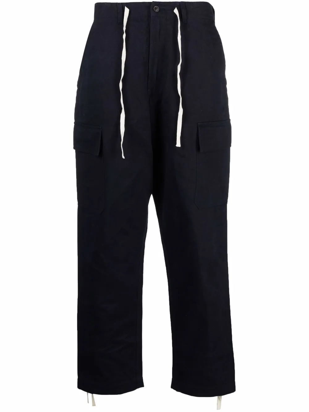 Universal Works Pantaloni dritti con coulisse - Blu