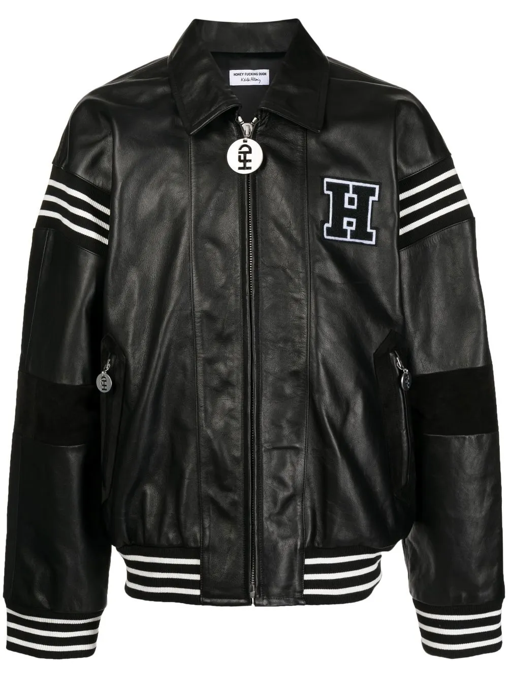 Honey Fucking Dijon Bomber con applicazione - Nero