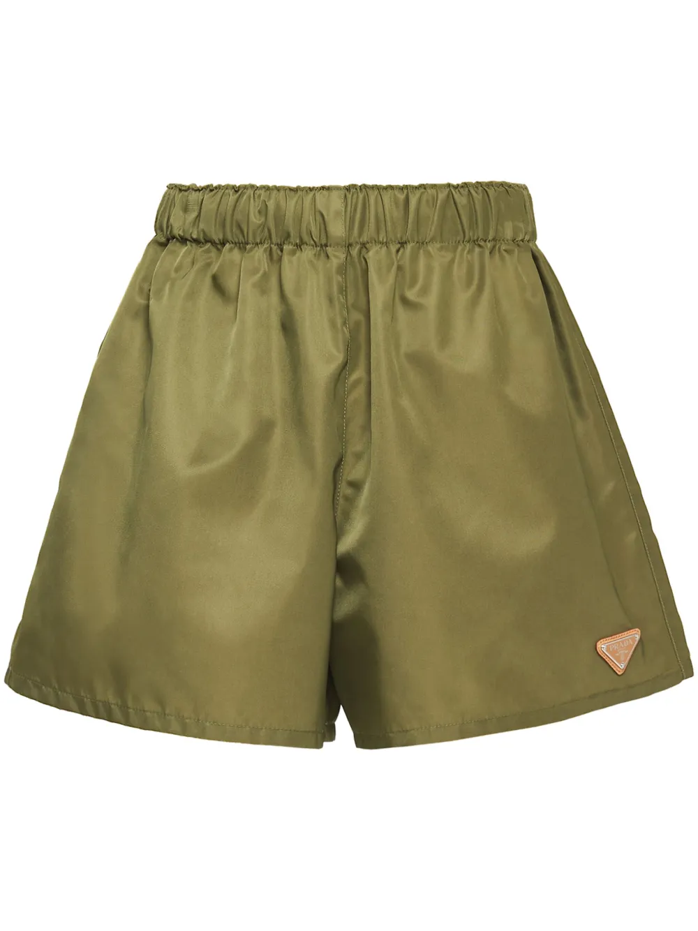 Prada Bermuda con vita elasticizzata - Verde
