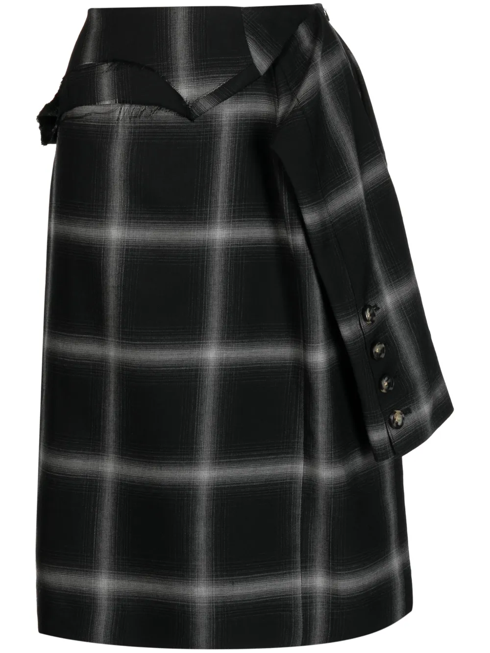marina yee Gonna a quadri Birkin - Nero