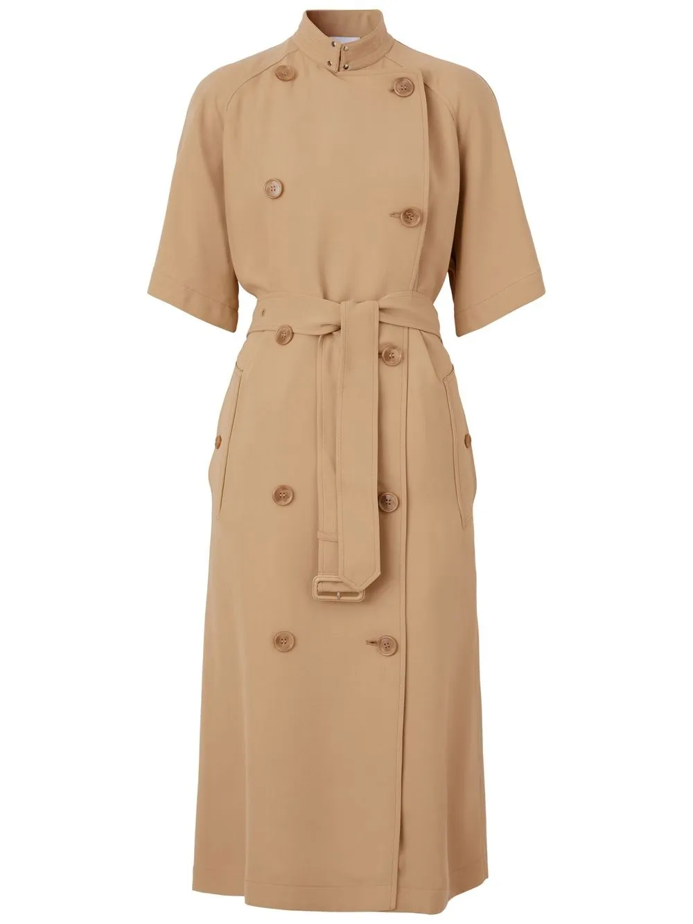 Burberry Abito in stile trench a maniche corte - Toni neutri