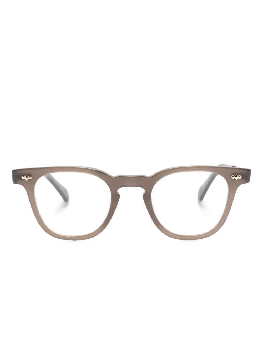 Garrett Leight Occhiali wayfarer - Marrone