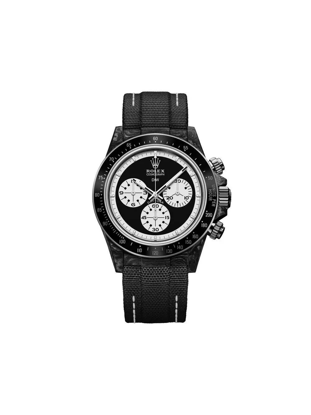 DiW (Designa Individual Watches) Orologio Cosmograph Daytona Paul Newman 40mm - Nero