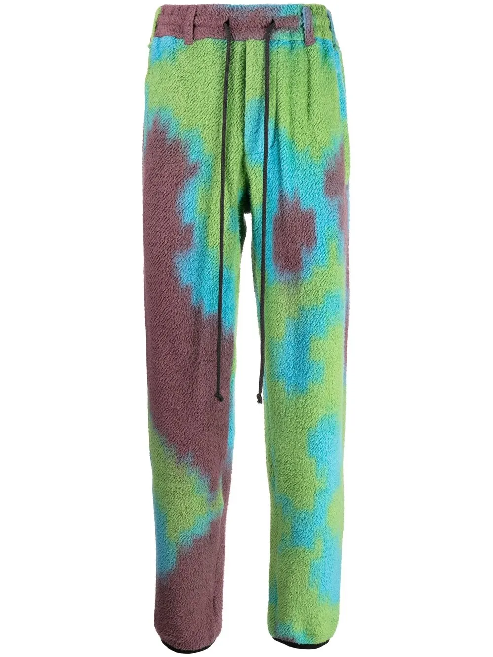 Song For The Mute Pantaloni sportivi con fantasia tie-dye - Verde