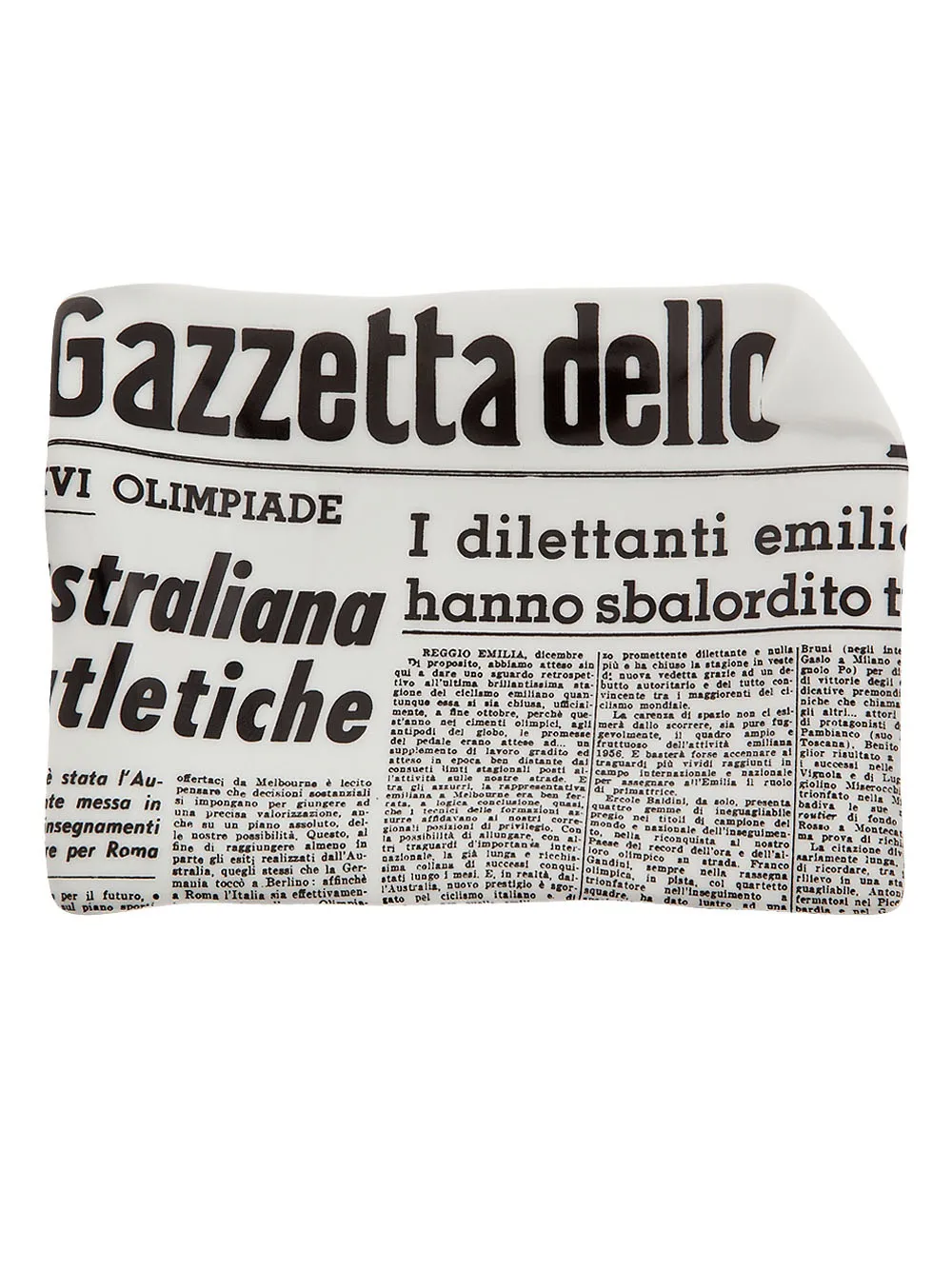 Fornasetti Porta cenere 'La Gazzetta dello Sport - Grigio