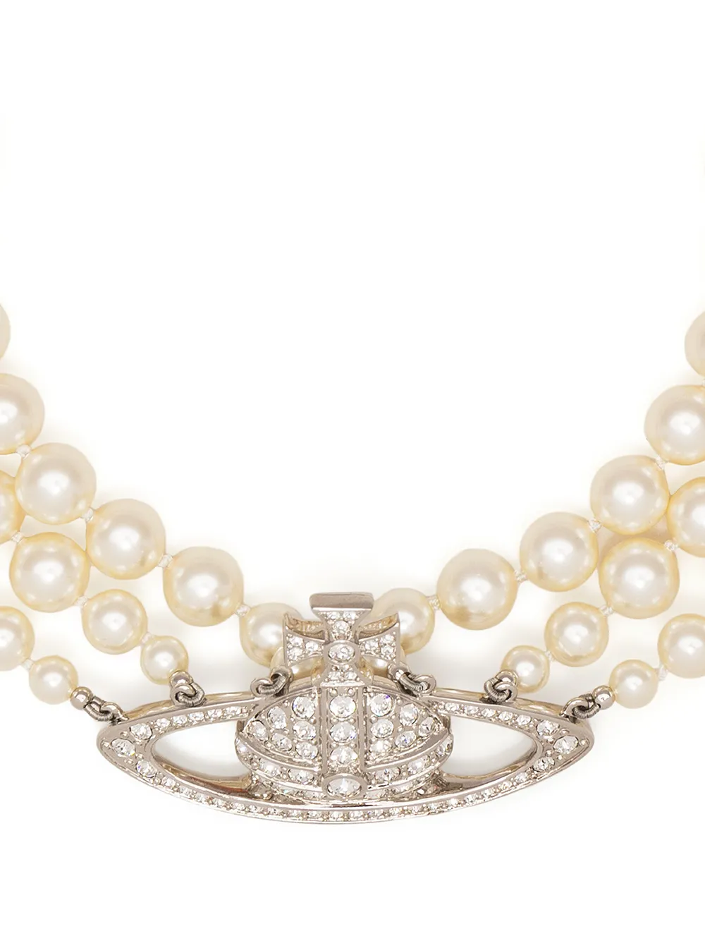 Vivienne Westwood Collana con perle Orb - Argento