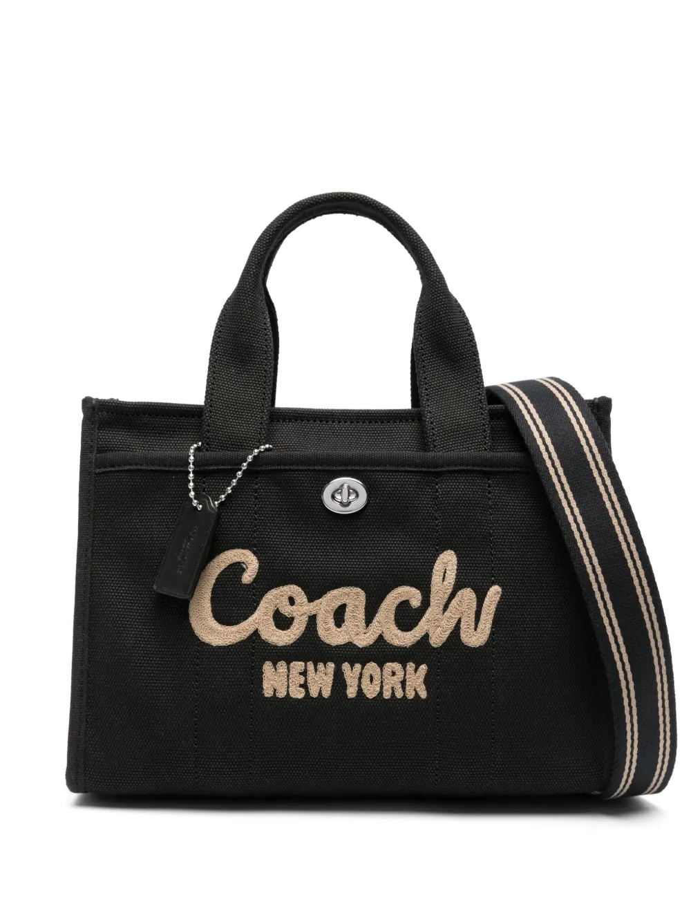 Coach Borsa shopper con ricamo - Nero