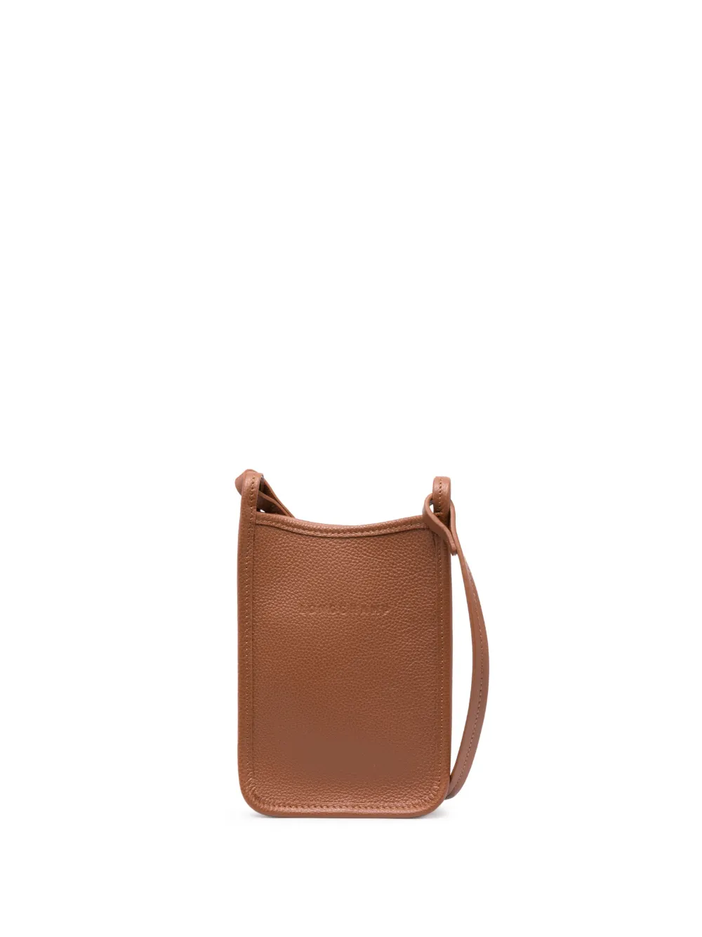 Longchamp Borsa tote mini Le Foulonné in pelle - Marrone