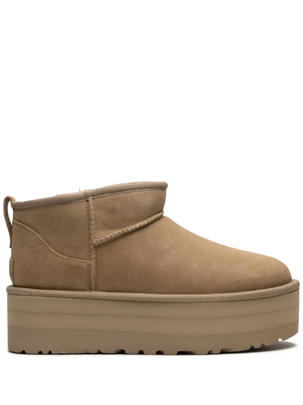 UGG Stivali Classic Ultra Mini Platform 50mm Mustard Seed - Toni neutri