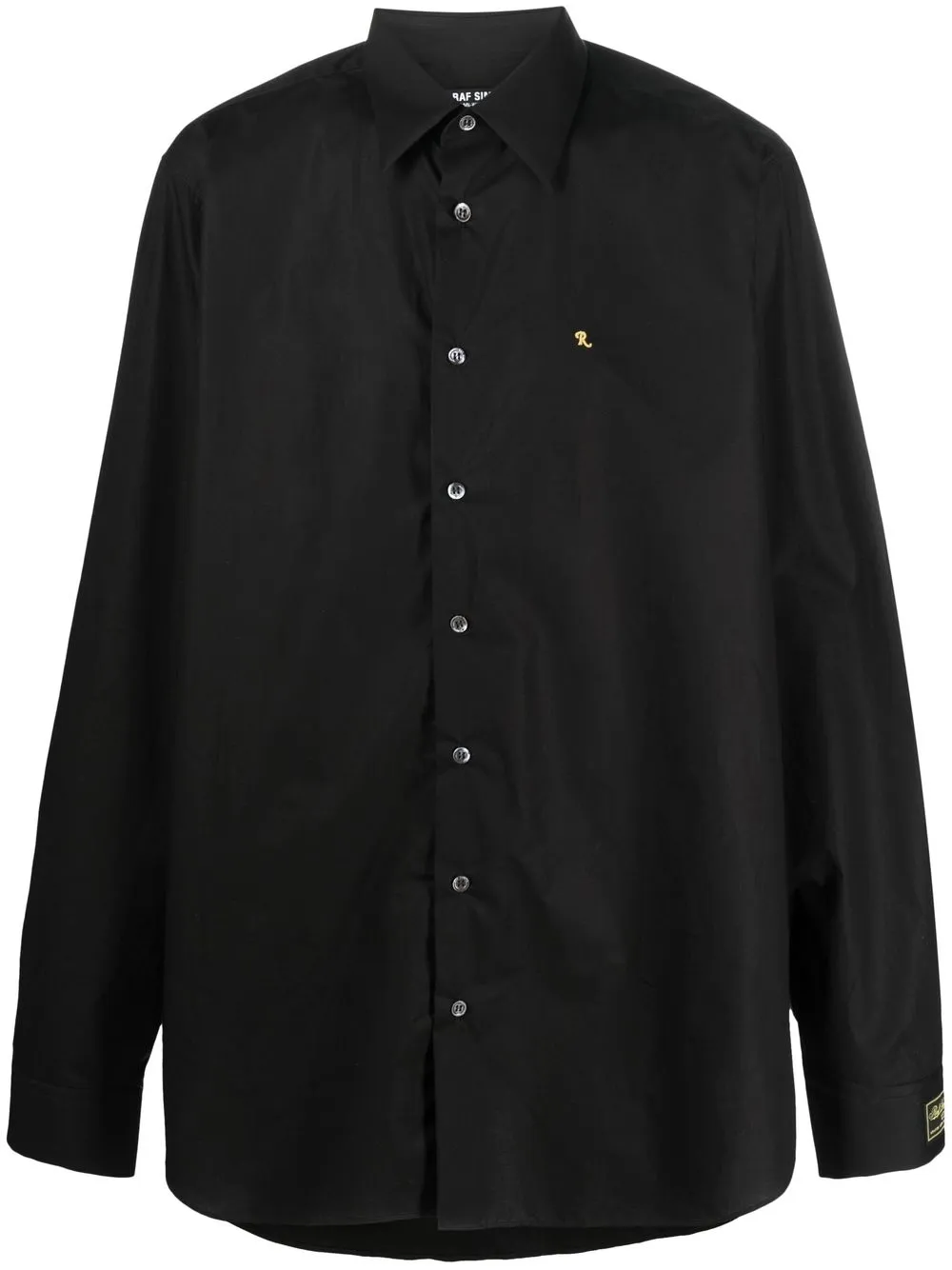 Raf Simons Camicia con ricamo - Nero