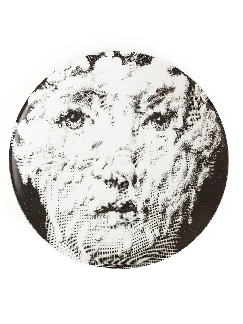 Fornasetti printed plate - Nero