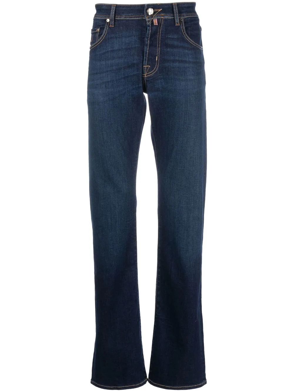 Jacob Cohën Jeans dritti con ricamo - Blu